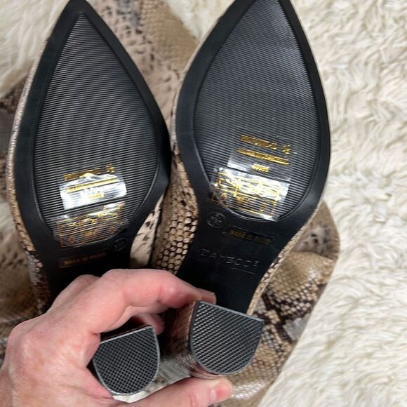 Bamboo Thigh High Snakeskin/Python Boots Size 6.5 New - Picture 9 of 11